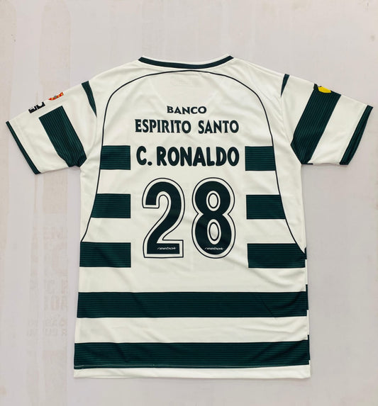 Sporting lisbon C.Ronaldo half sleeves retro