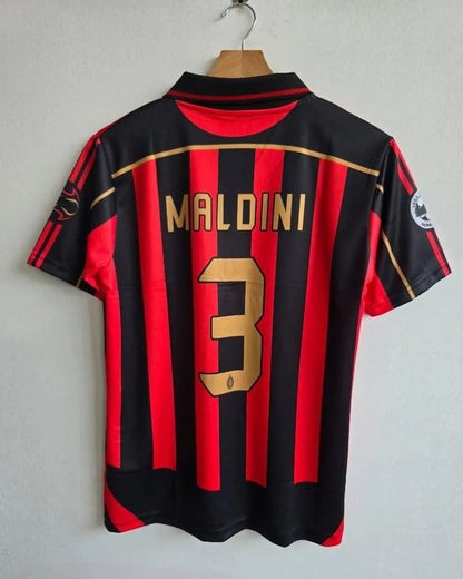 Ac milan 2006-07 Maldini half sleeves retro