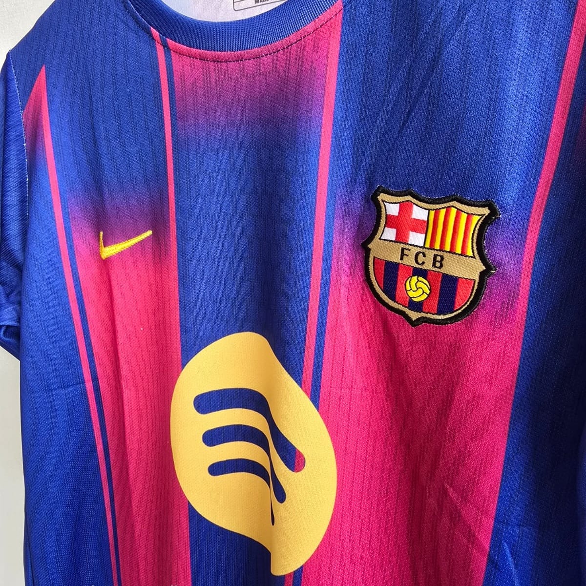 Lamine Yamal FC barcelona 2025-26 home half sleeves Embroidered
