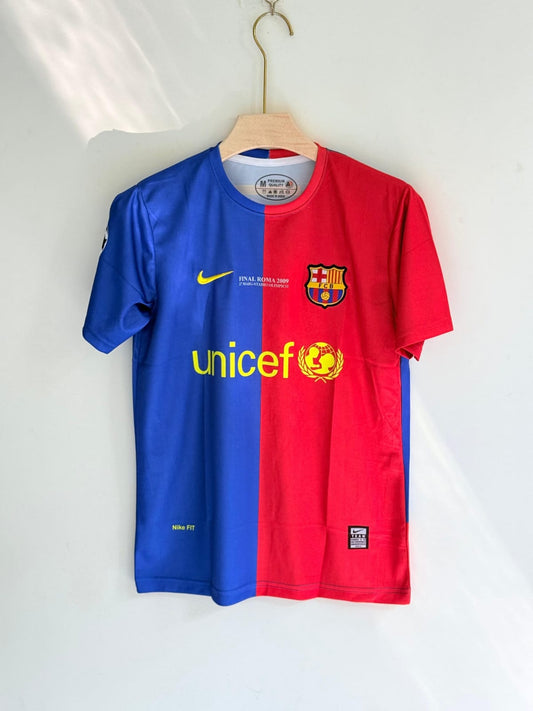 Messi Barcelona 2008-09 half sleeves retro