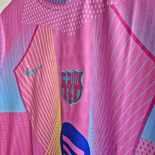 Yamal Fc barcelona pink special edition half sleeves kit