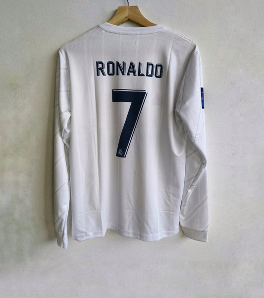 Real madrid 2018-19 Ronaldo full sleeves retro